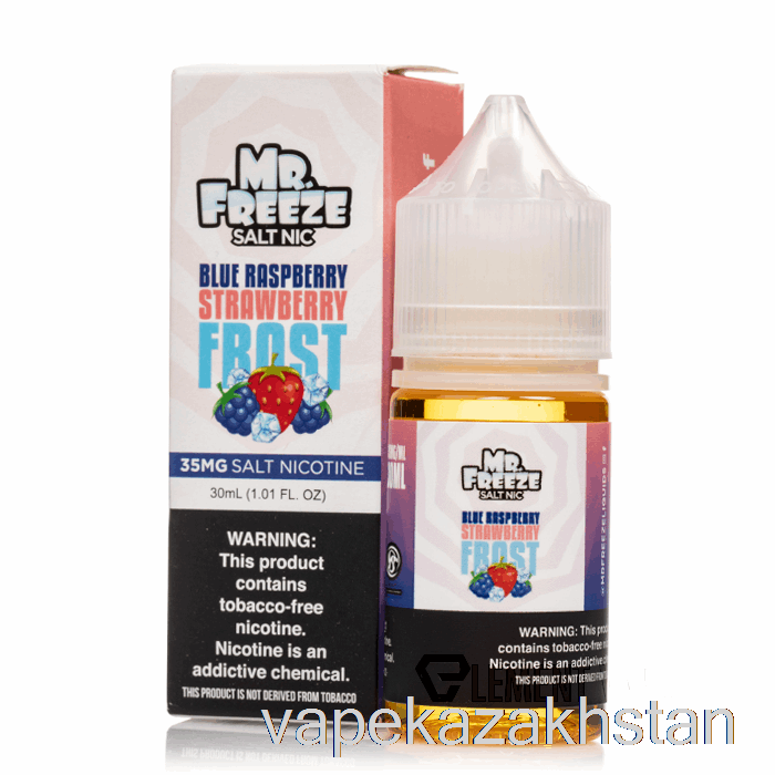 Vape Smoke Blue Razz Strawberry Frost - Mr Freeze Salts - 30mL 50mg